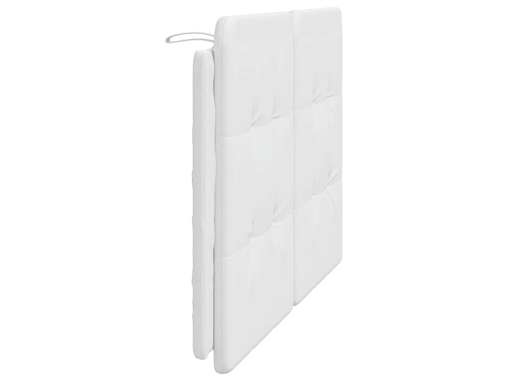 Coussin de tête de lit Zadar blanc 140 cm similicuir