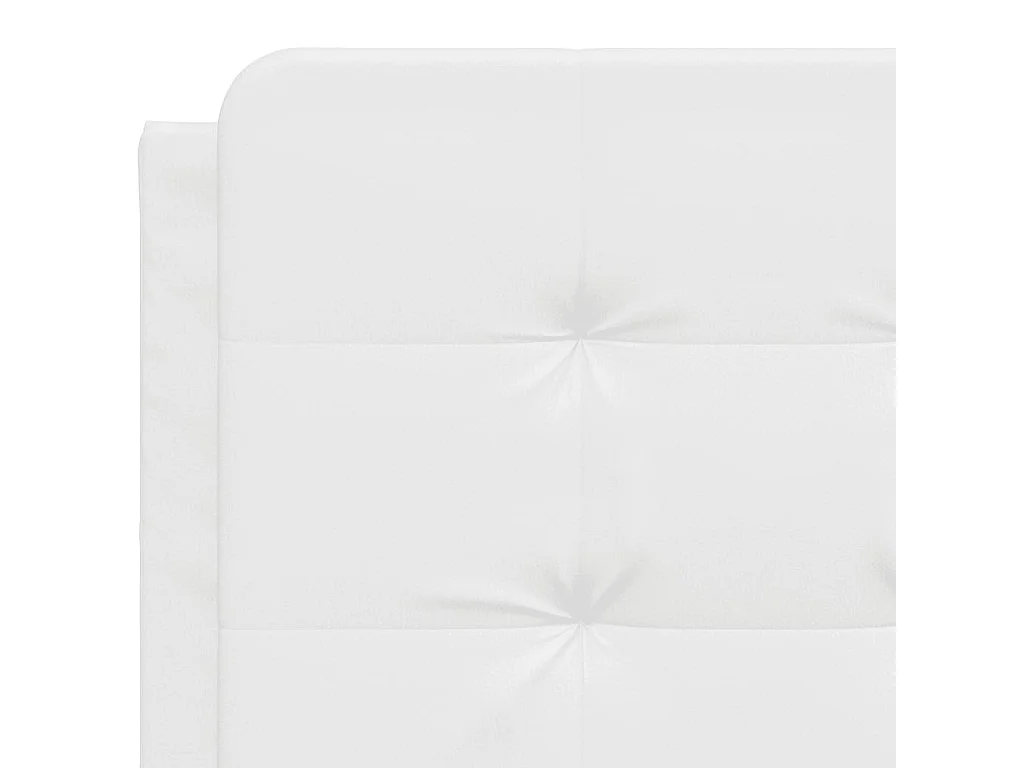 Coussin de tête de lit Zadar blanc 140 cm similicuir