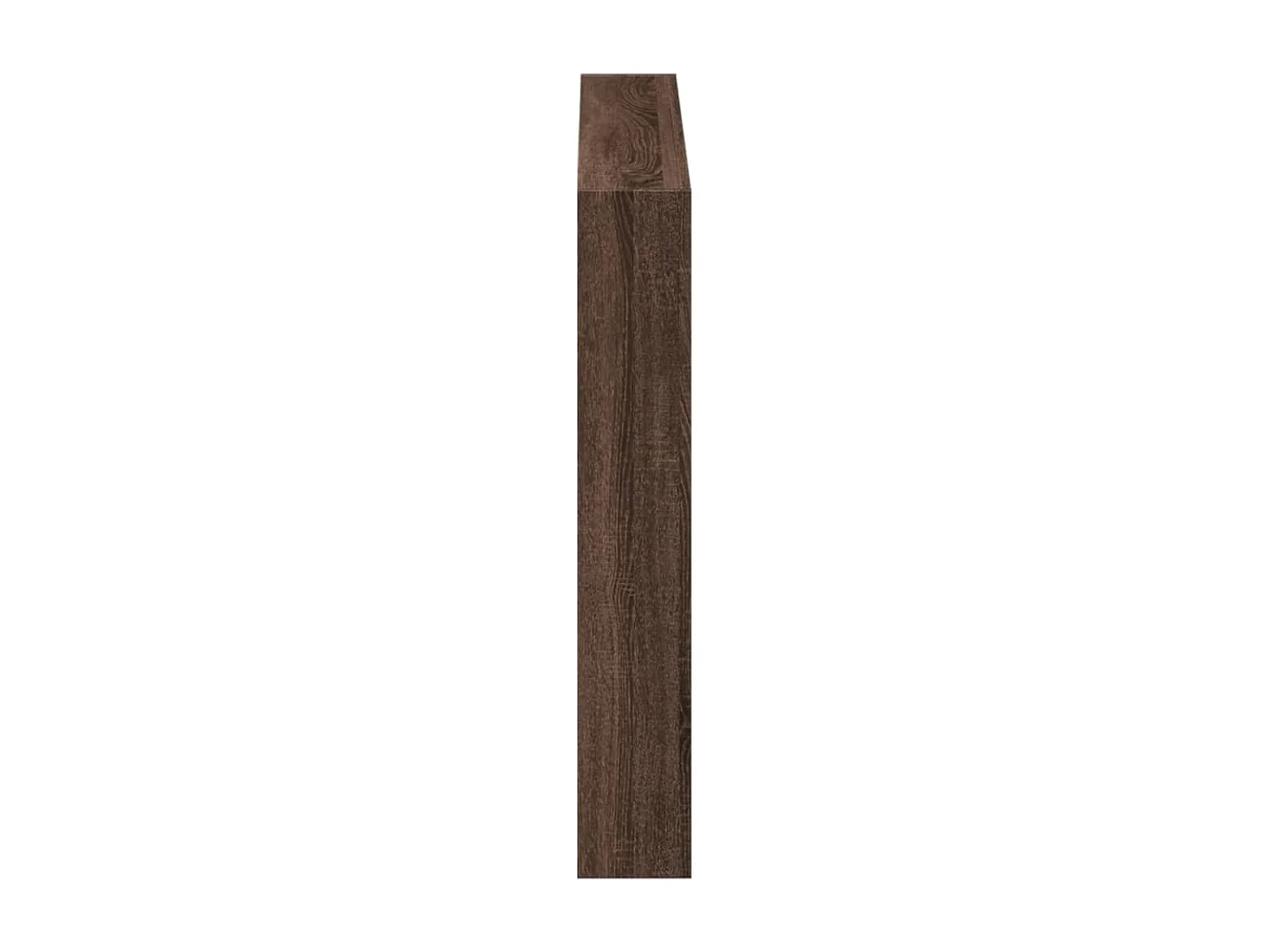 LED-Kopfteil mit Ablagen Braun Eichen-Optik 100x17x102 cm