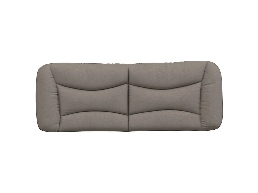 Kopfteil-Kissen "Hvar" Taupe 120 cm Stoff