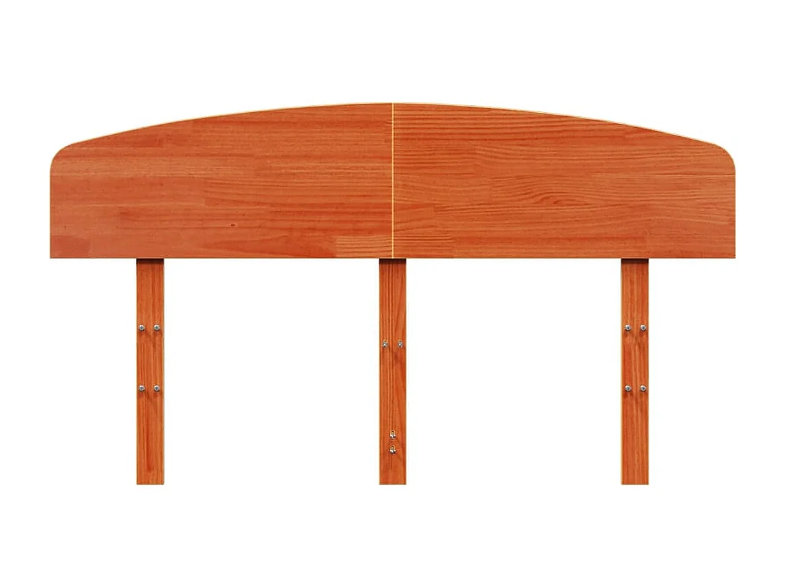 Tête de lit cire marron 160 cm bois massif de pin