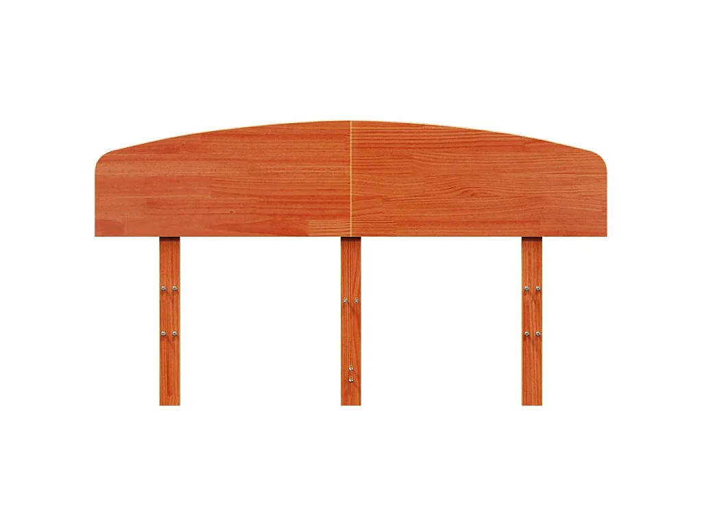 Kopfteil Wachsbraun 160 cm Massivholz Kiefer