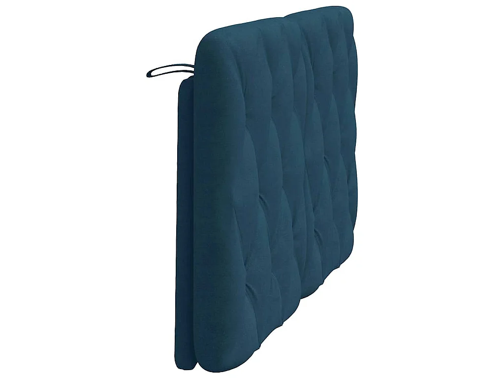 Cuscino Testiera Blu 140 cm in Velluto
