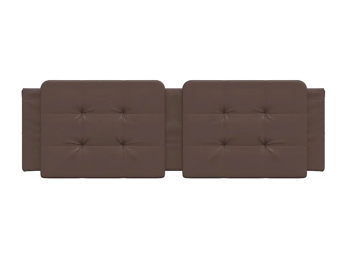 Coussin de tête de lit Zadar marron 160 cm similicuir