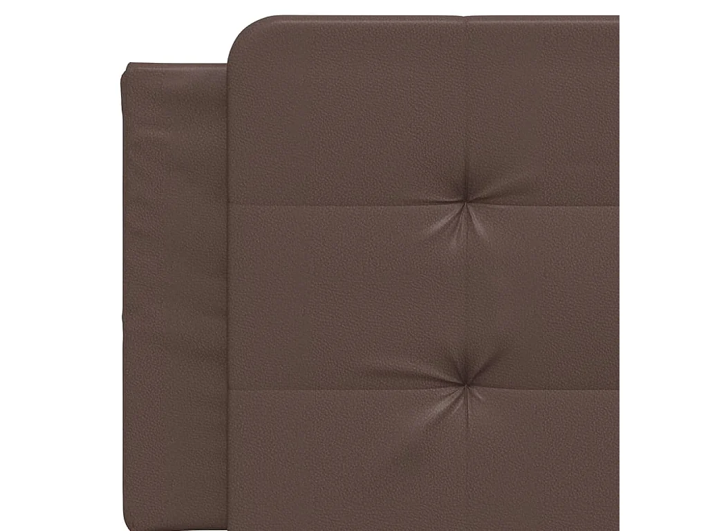 Coussin de tête de lit Zadar marron 160 cm similicuir