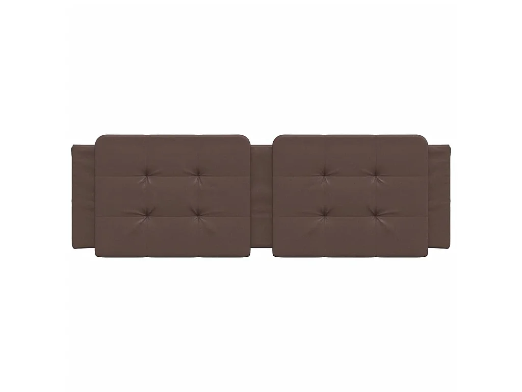 Coussin de tête de lit Zadar marron 160 cm similicuir