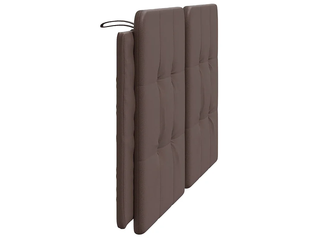 Coussin de tête de lit Zadar marron 160 cm similicuir