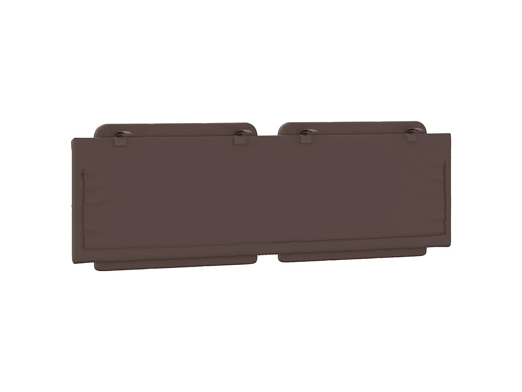 Coussin de tête de lit Zadar marron 160 cm similicuir