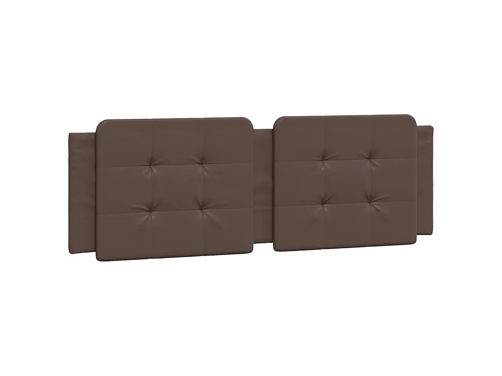 Coussin de tête de lit Zadar marron 160 cm similicuir