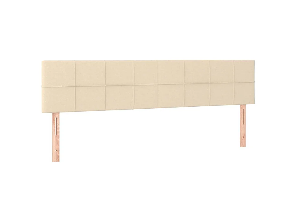 Cabeceros tela crema 180x5x78/88 cm