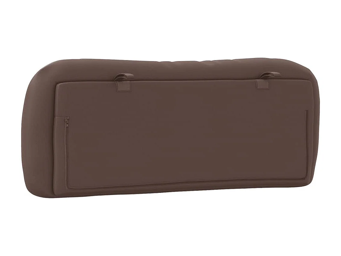 Coussin de tête de lit Hvar marron 100 cm similicuir