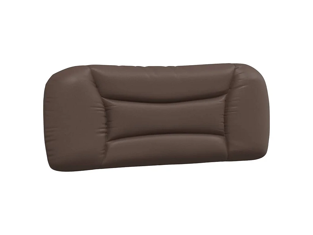 Hoofdbordkussen "Hvar" 100 cm kunstleer bruin