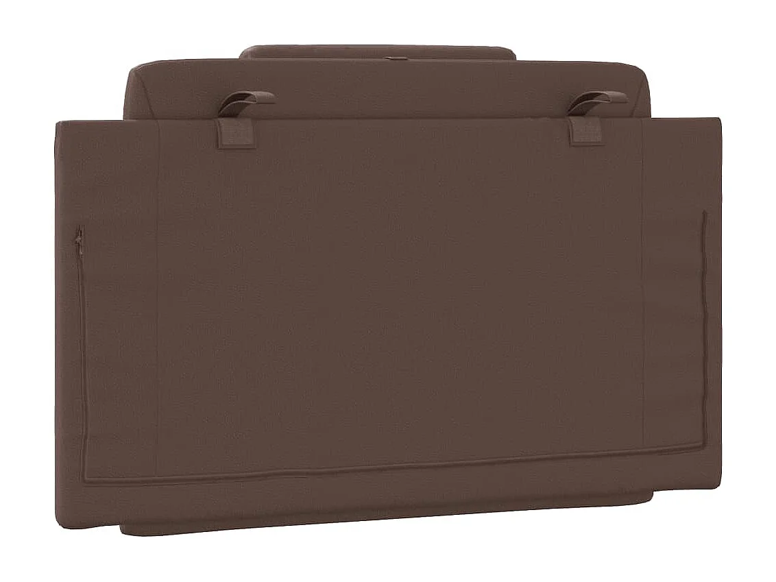 Coussin de tête de lit Viana marron 90 cm similicuir