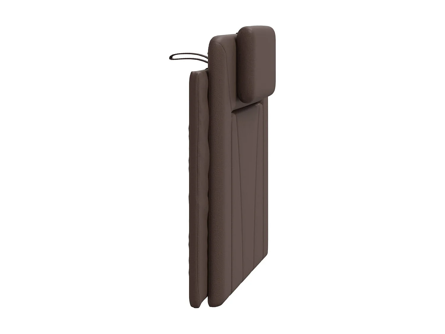 Hoofdbordkussen "Viana" 90 cm kunstleer bruin