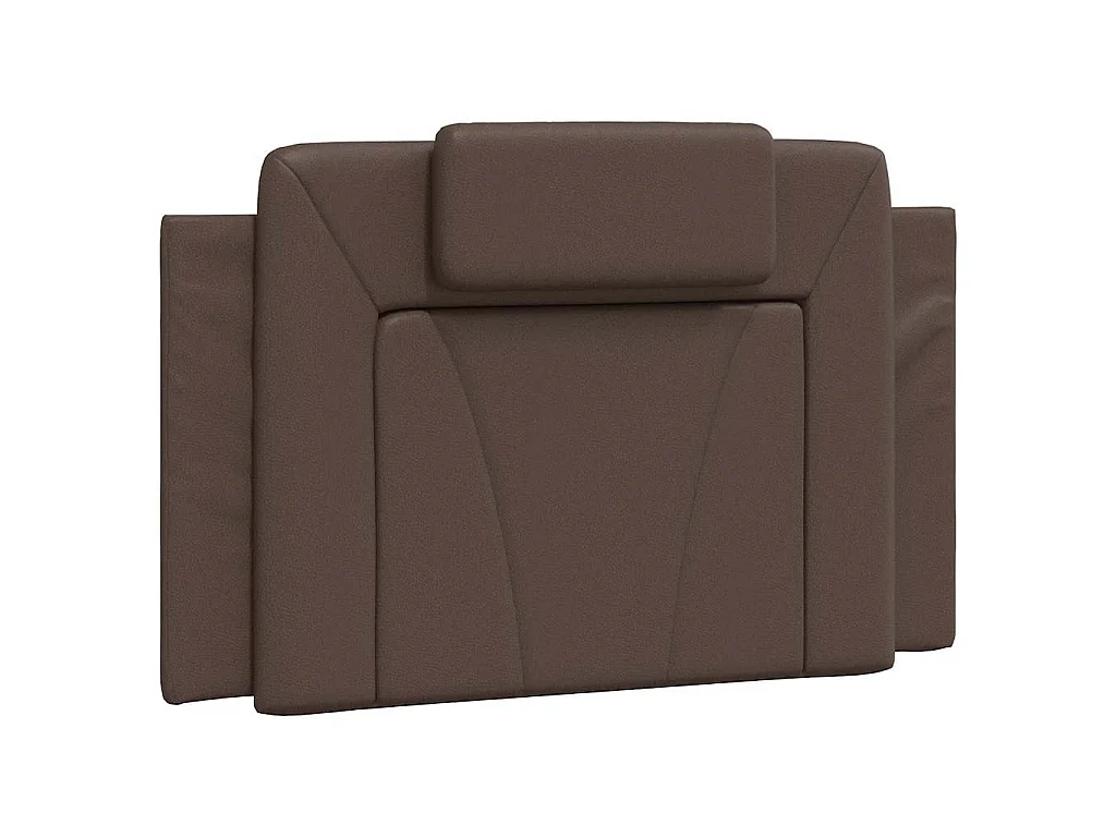 Coussin de tête de lit Viana marron 90 cm similicuir