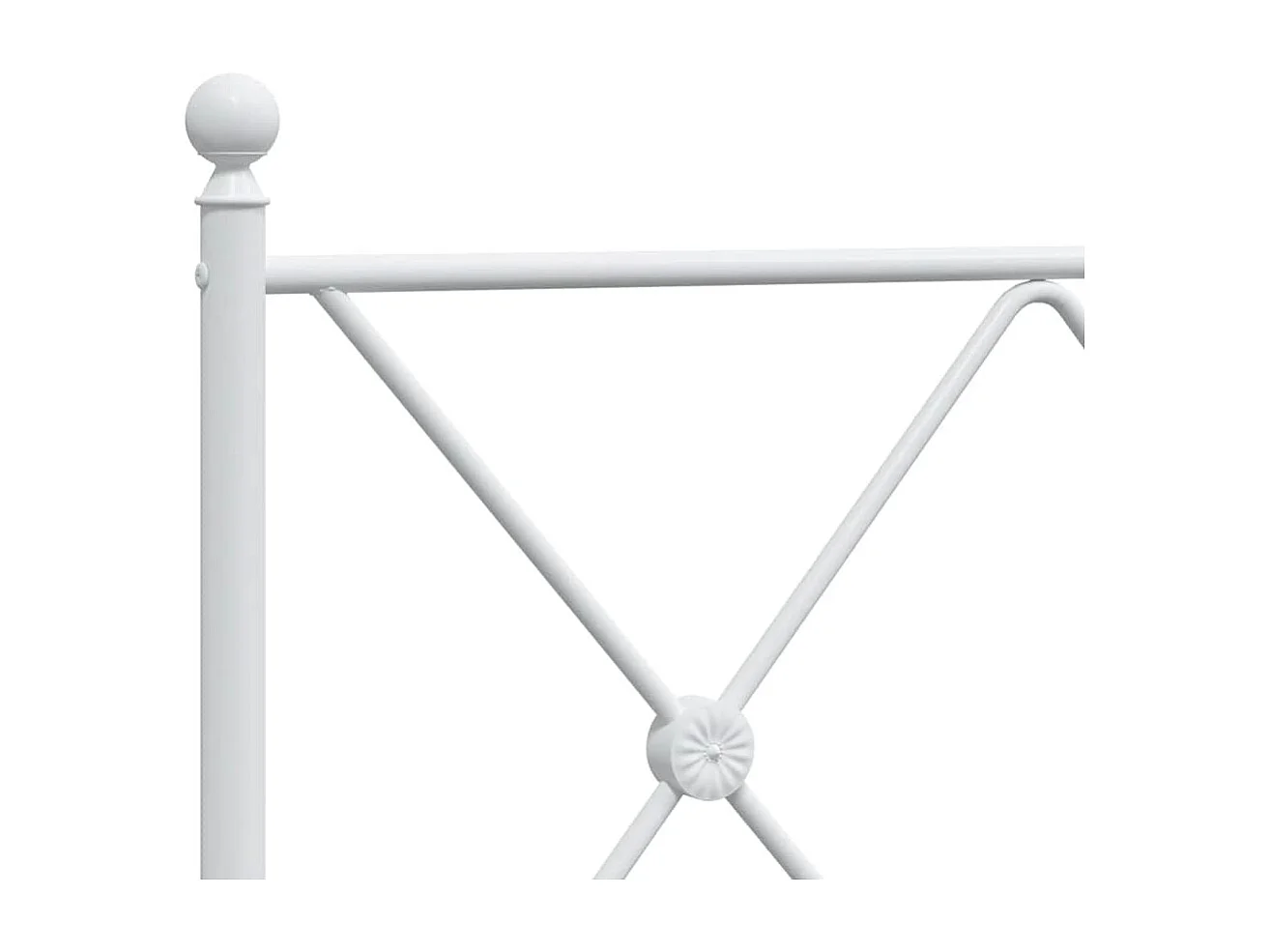 Tête de lit de remplacement métal blanc 75 cm