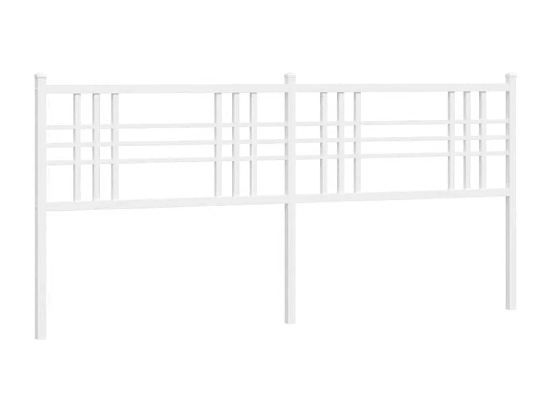 Tête de lit de remplacement métal blanc 180 cm