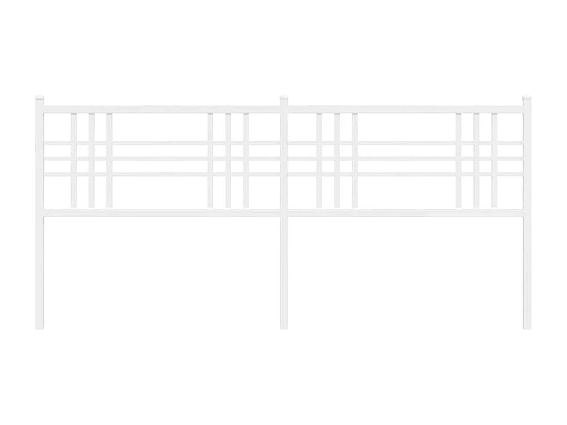 Tête de lit de remplacement métal blanc 180 cm