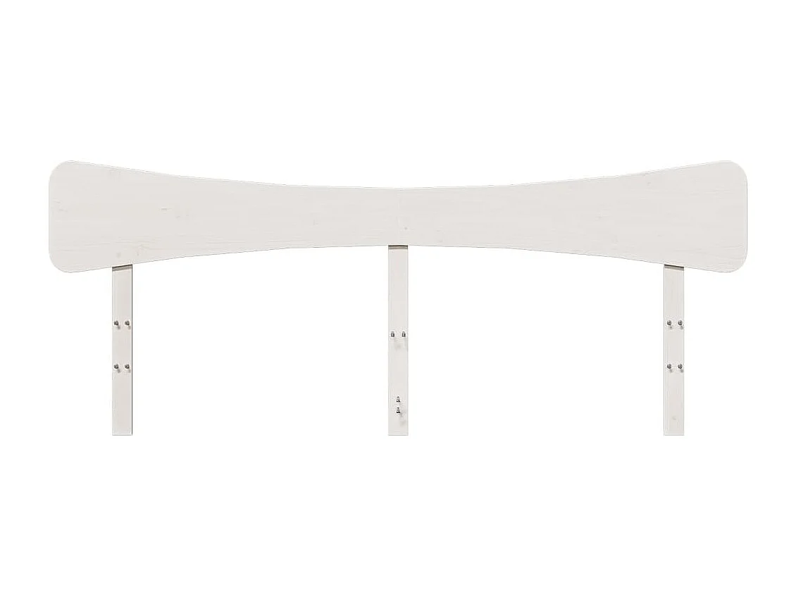 Hoofdbord 200 cm massief grenenhout wit