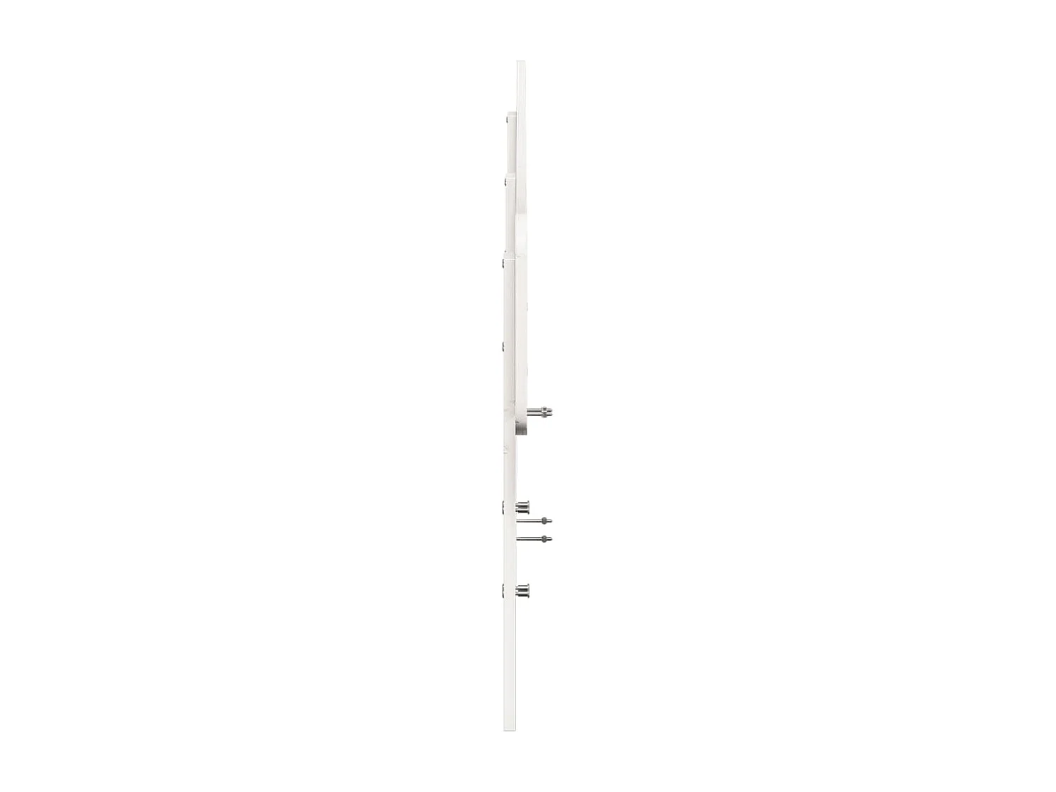 Hoofdbord 200 cm massief grenenhout wit