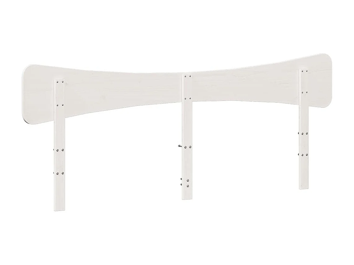 Hoofdbord 200 cm massief grenenhout wit