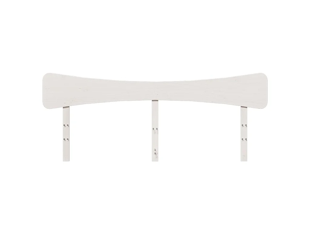 Tête de lit blanc 200 cm bois massif de pin