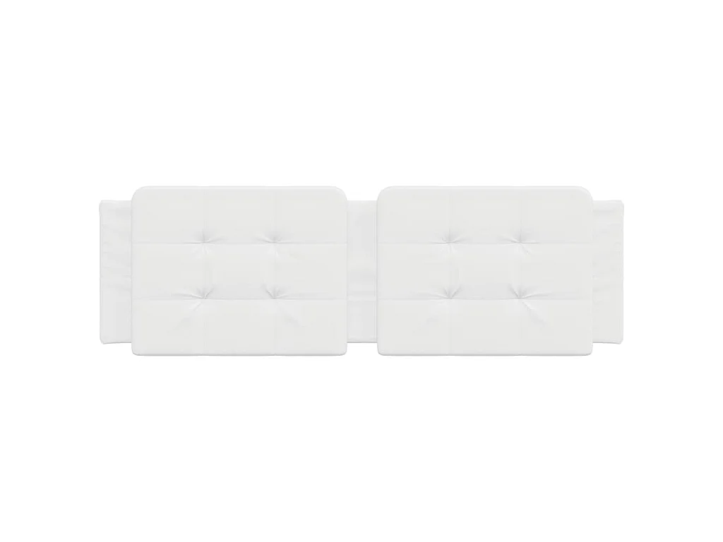 Coussin de tête de lit Zadar blanc 160 cm similicuir