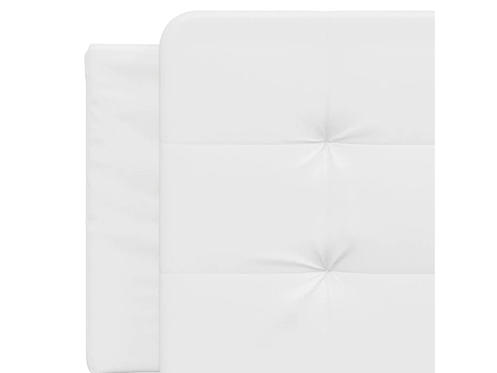 Coussin de tête de lit Zadar blanc 160 cm similicuir