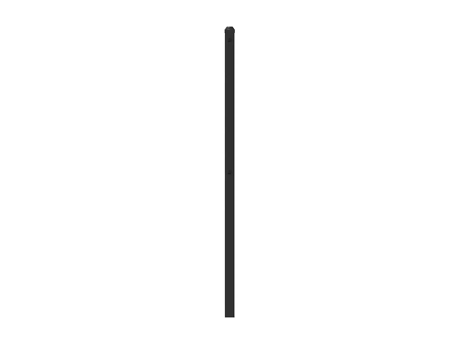 Vervangend hoofdbord 75 cm metaal zwart