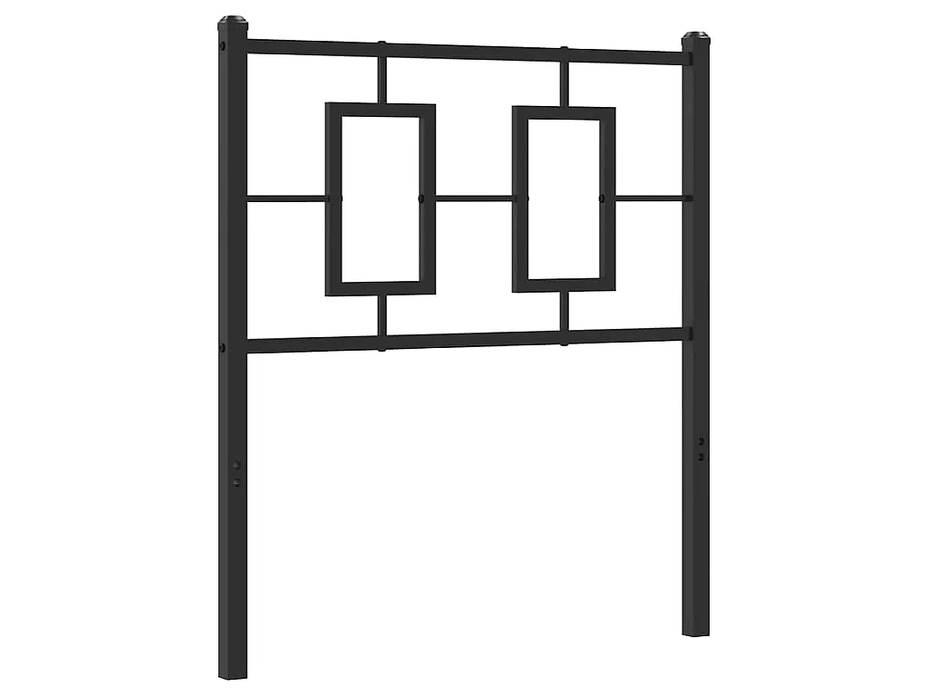 Vervangend hoofdbord 75 cm metaal zwart
