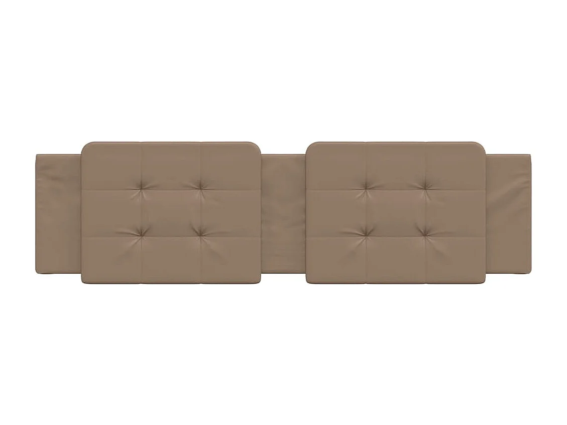 Almofadão de cabeceira 180 cm couro artificial cappuccino