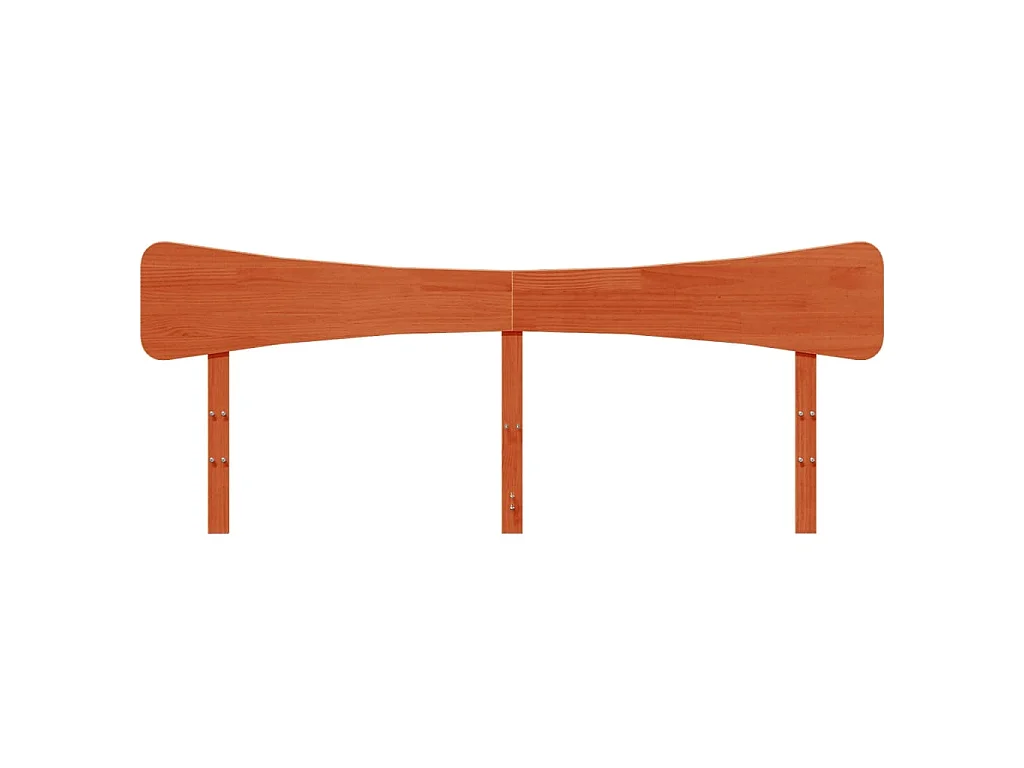 Hoofdbord 180 cm massief grenenhout wasbruin
