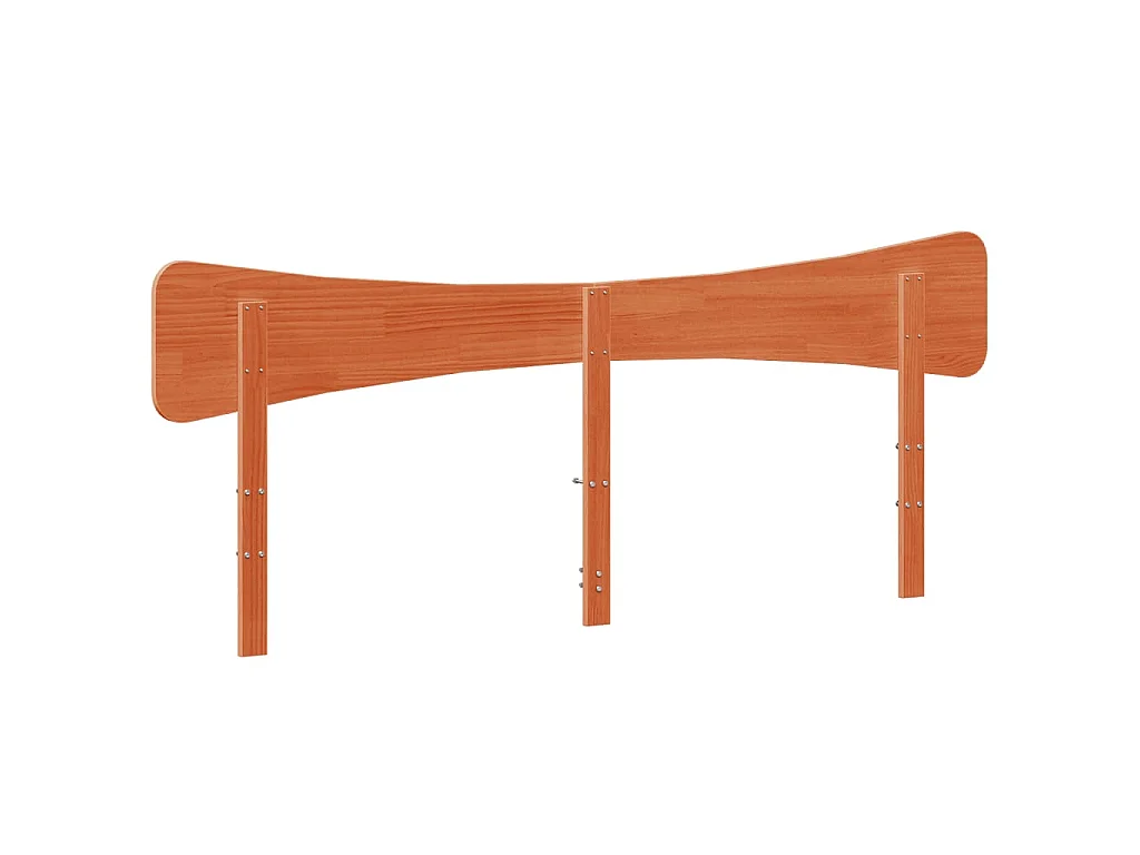 Hoofdbord 180 cm massief grenenhout wasbruin