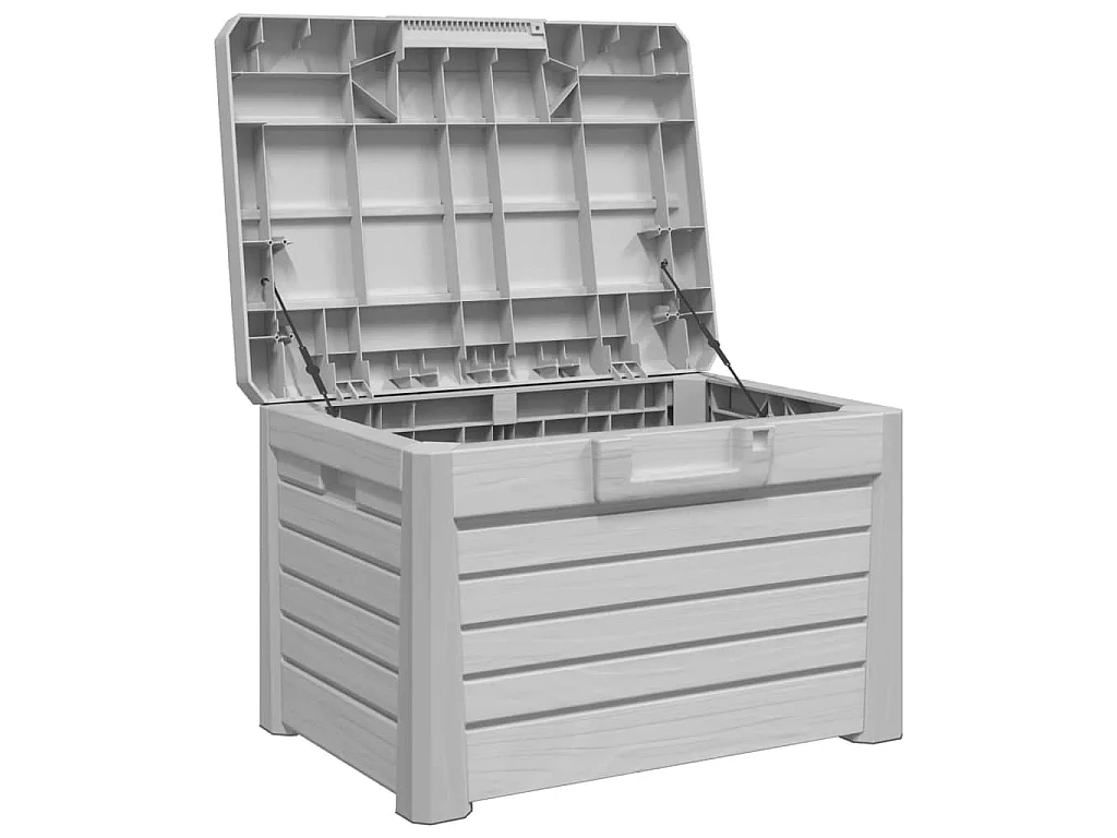 Outdoor-Kissenbox Grau 73x50,5x46,5 cm Polypropylen