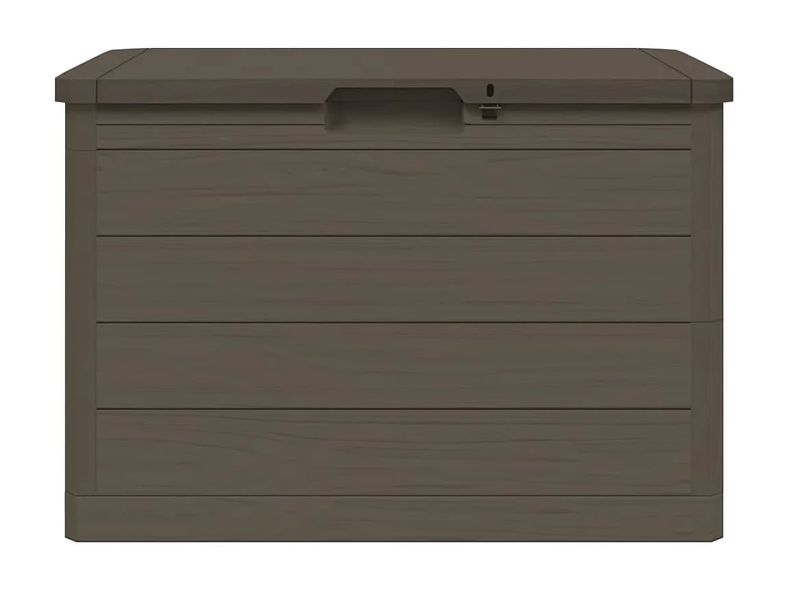 Caixa para almofadões de exterior polipropileno castanho