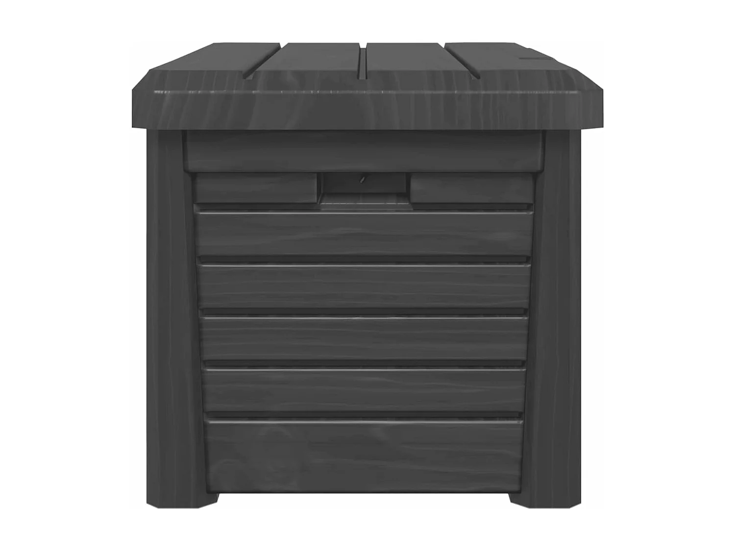 Boîte à coussins d'extérieur anthracite polypropylène