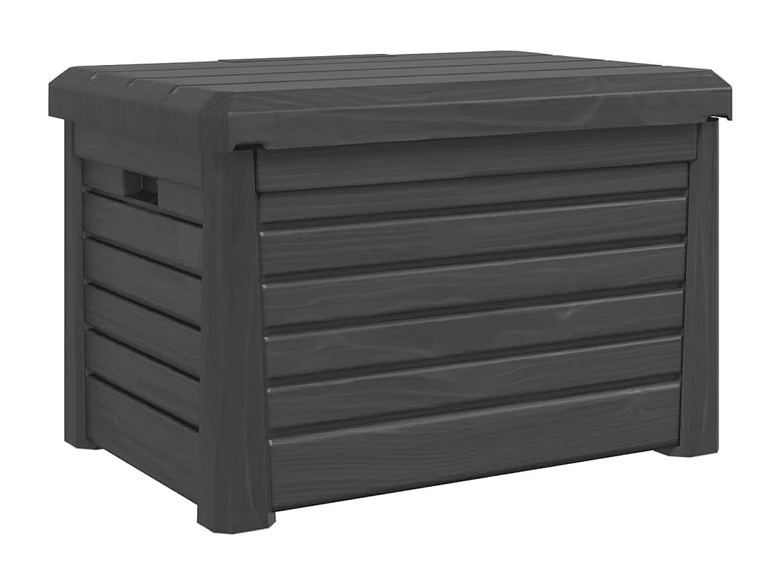 Boîte à coussins d'extérieur anthracite polypropylène