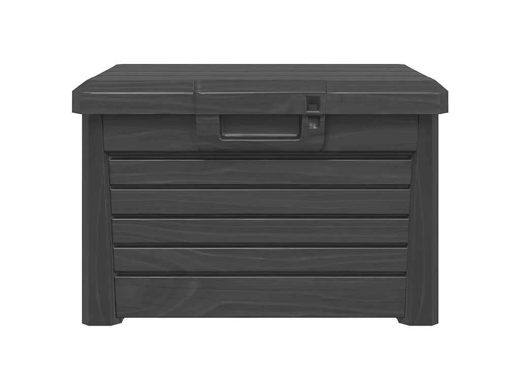 Boîte à coussins d'extérieur anthracite polypropylène