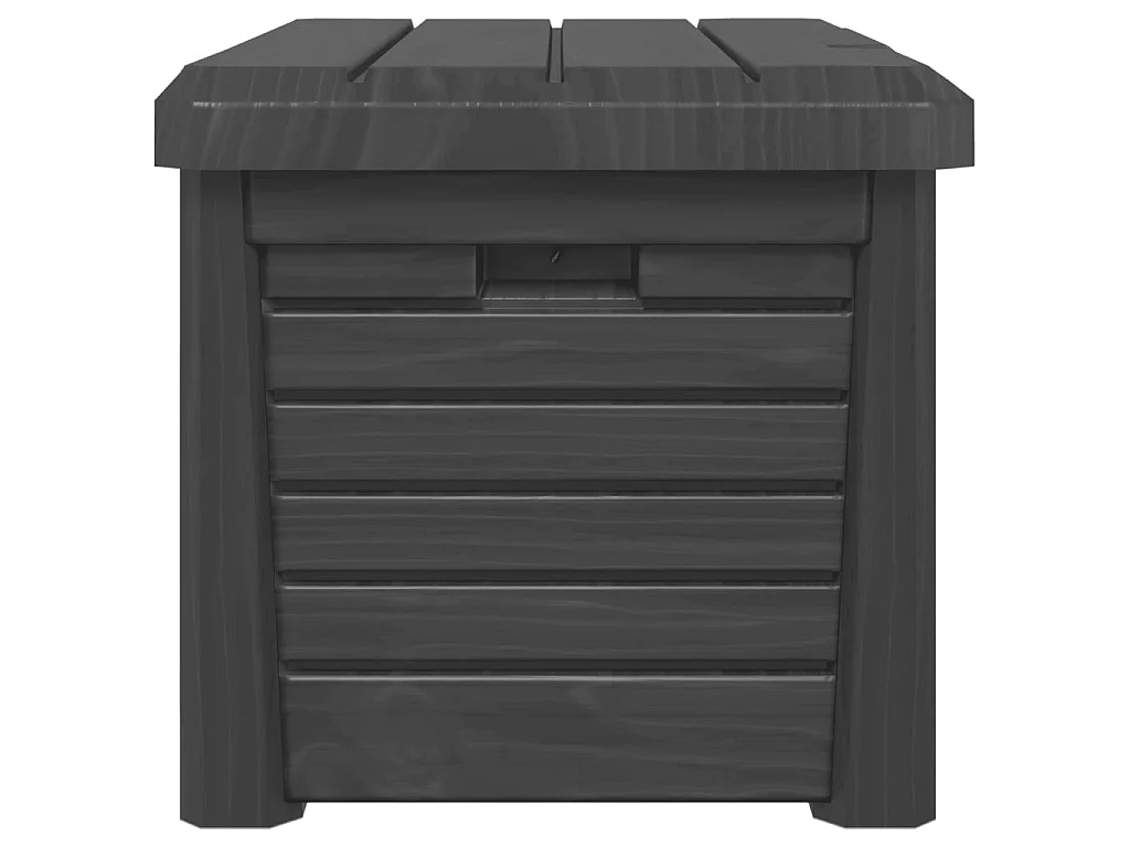 Boîte à coussins d'extérieur anthracite polypropylène