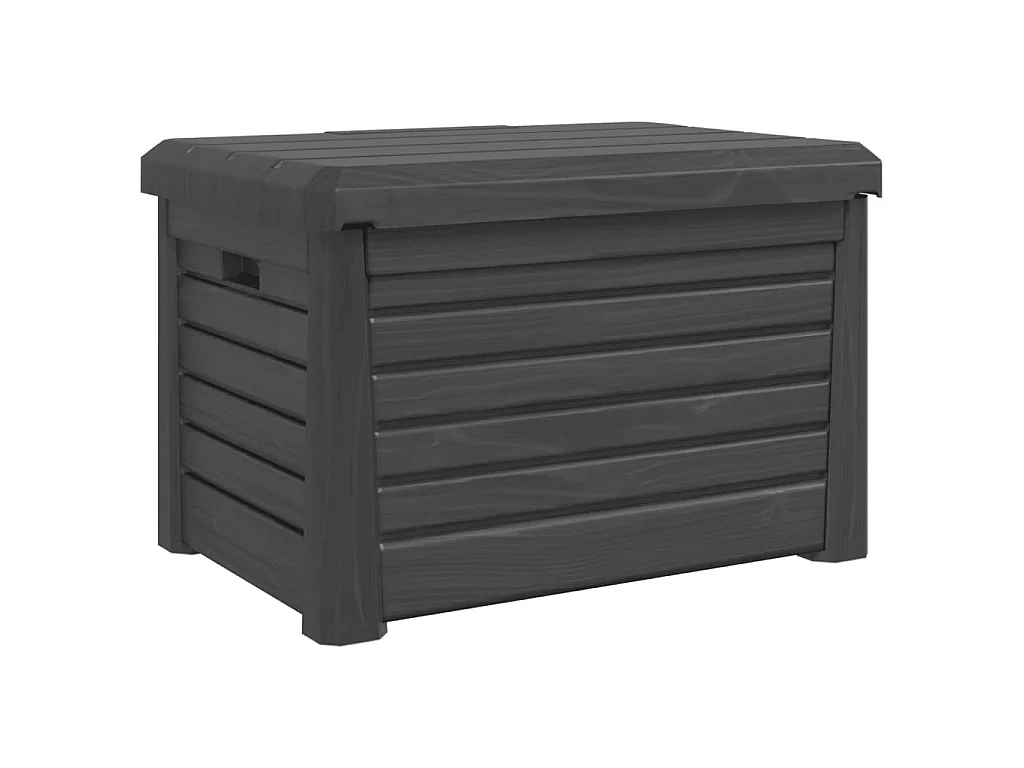 Boîte à coussins d'extérieur anthracite polypropylène