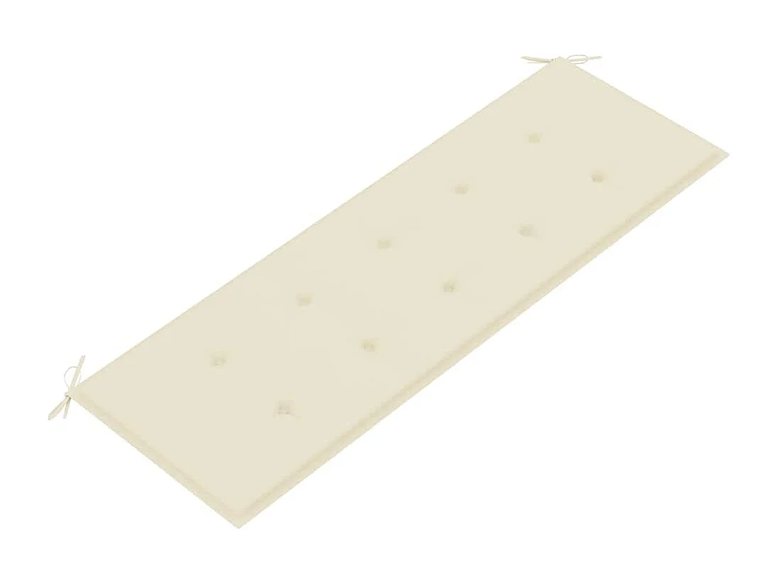 Panchina da Giardino e Cuscino 3 Posti 150cm Eucalipto Massello