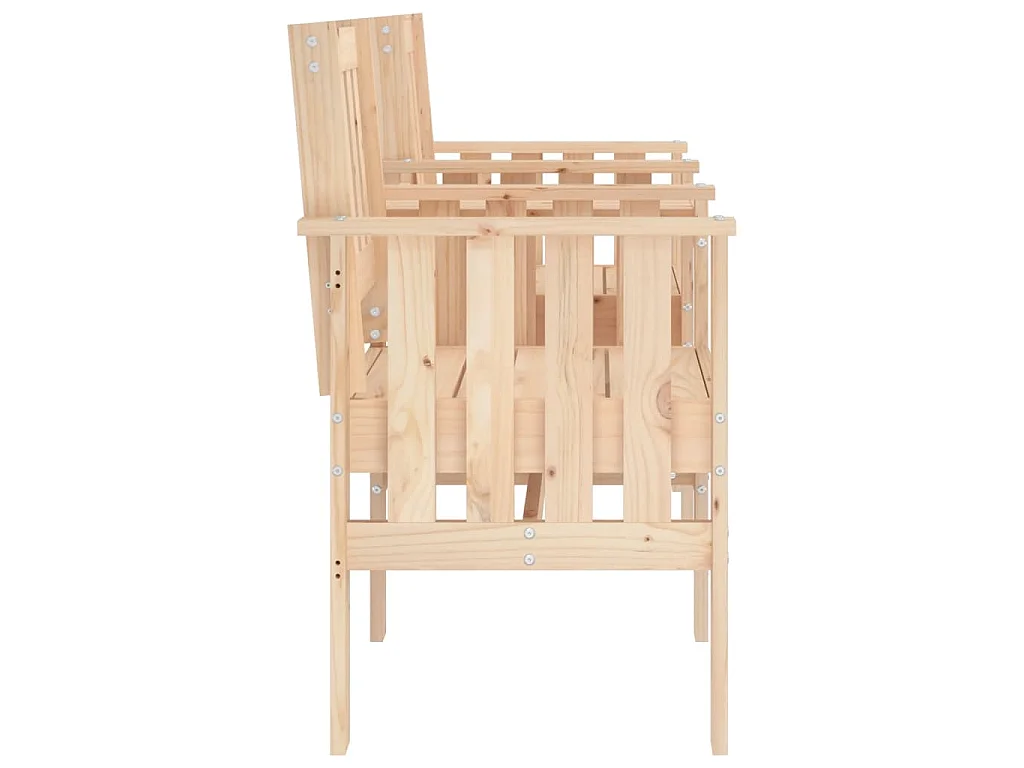 Tuinbank met tafel 2-zits massief grenenhout