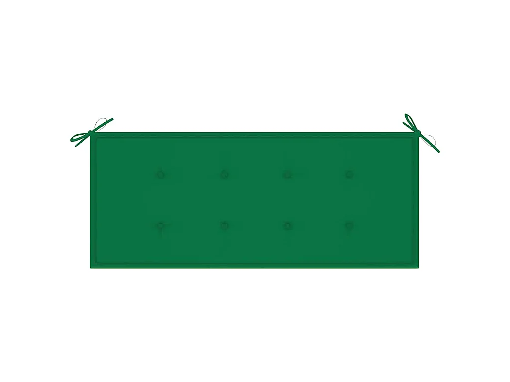 2-Sitzer-Gartenbank mit Auflage 120 cm Massivholz Eukalyptus