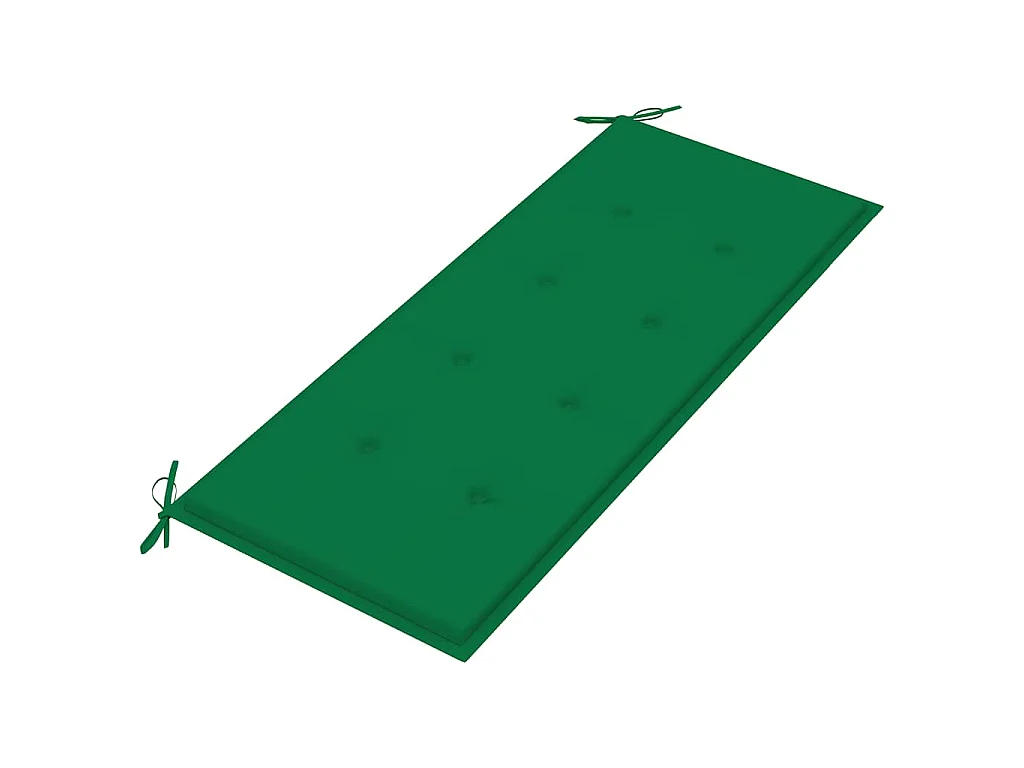 2-Sitzer-Gartenbank mit Auflage 120 cm Massivholz Eukalyptus
