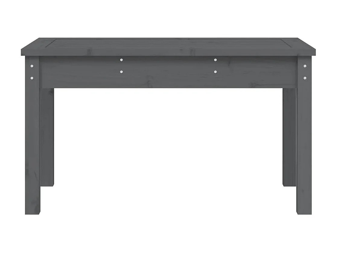 Panca da Giardino Grigia 80x44x45 cm Legno Massello di Pino
