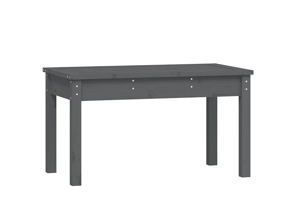 Panca da Giardino Grigia 80x44x45 cm Legno Massello di Pino