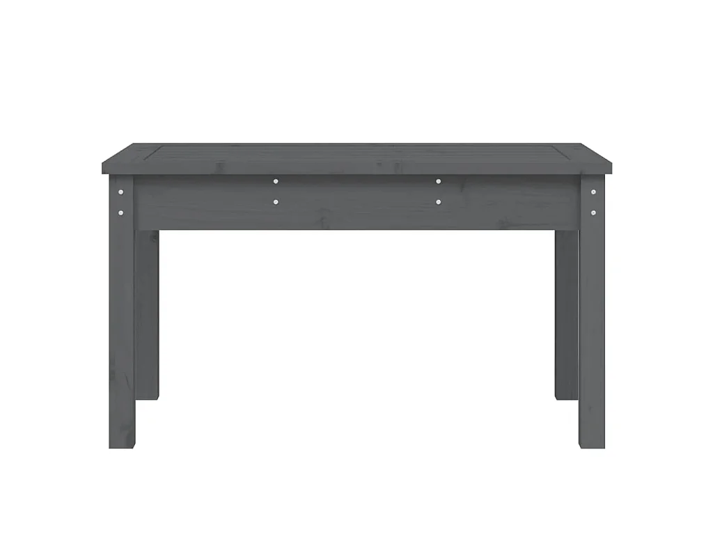 Panca da Giardino Grigia 80x44x45 cm Legno Massello di Pino