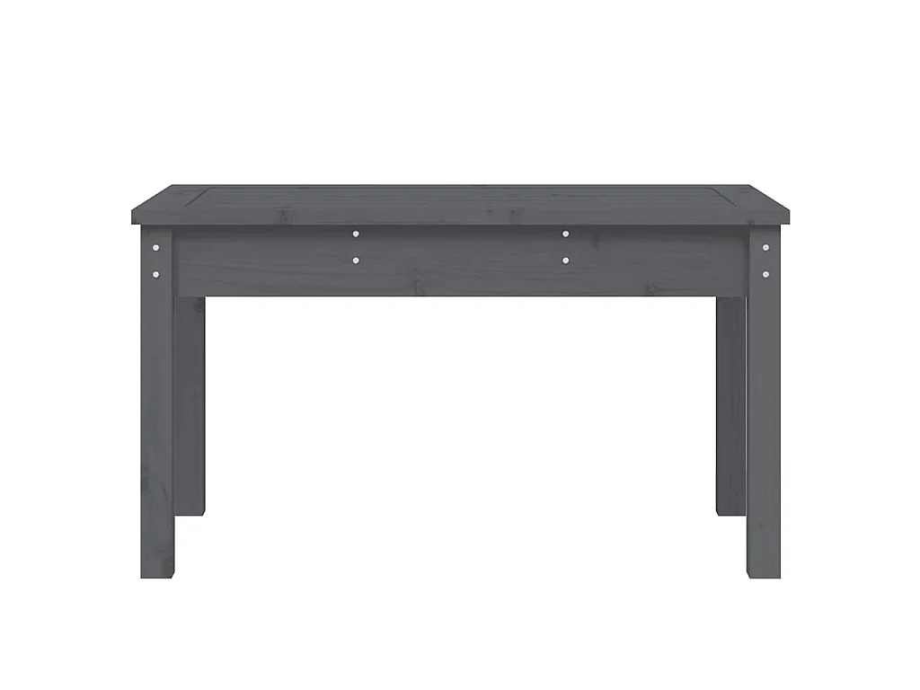 Panca da Giardino Grigia 80x44x45 cm Legno Massello di Pino
