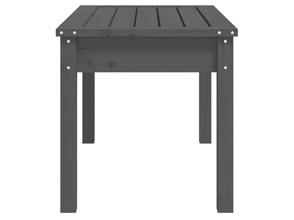 Panca da Giardino Grigia 80x44x45 cm Legno Massello di Pino