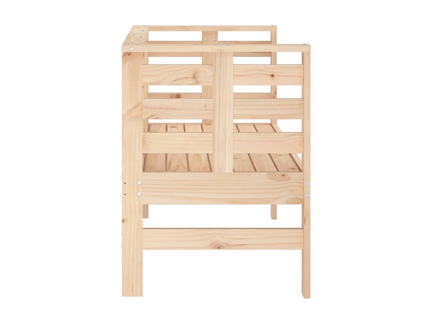 Tuinbankje 111,5x53x71 cm massief grenenhout